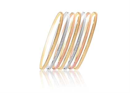 Tri Color 7 Days Semanario Bangles 3 mm